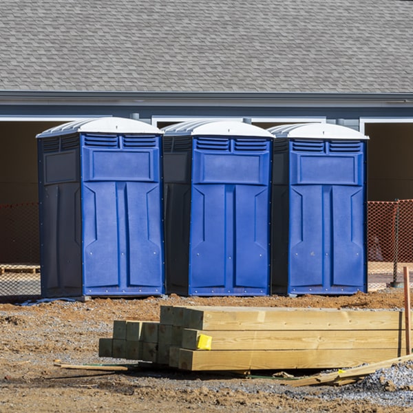 what is the expected delivery and pickup timeframe for the portable toilets in Rumson New Jersey